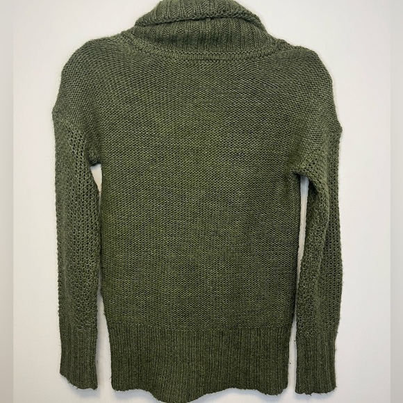 Loft Shawl Neck Wool & Alpaca Blend Faux Wrap Sweater Sz XS - Picture 6 of 6